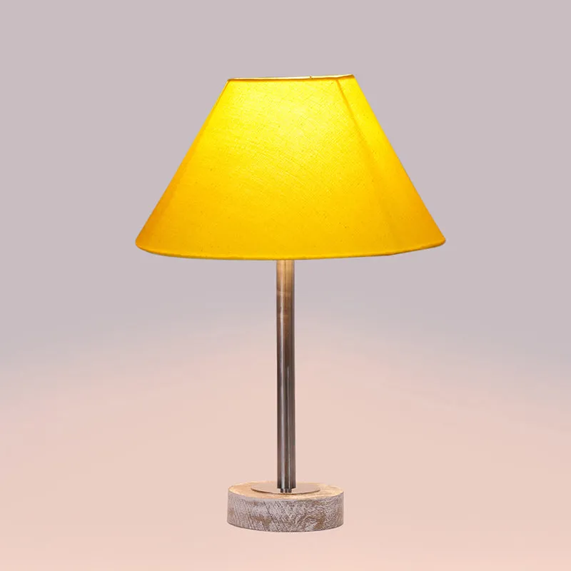 Cotin II Rodin Wooden Table Lamp - Yellow,Silver,White media 5