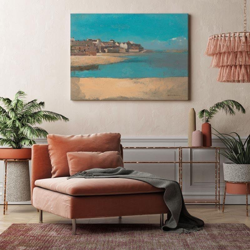 Village - The Sea Canvas Painting - Odilon Redon - Gallery Wrap