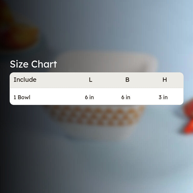 Mivono Snack Bowl (White & Brown) - 1020 ML media 8