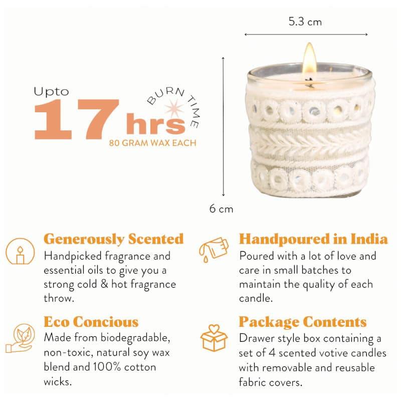 Esme Votive Scented Candle - Set Of Four media 5
