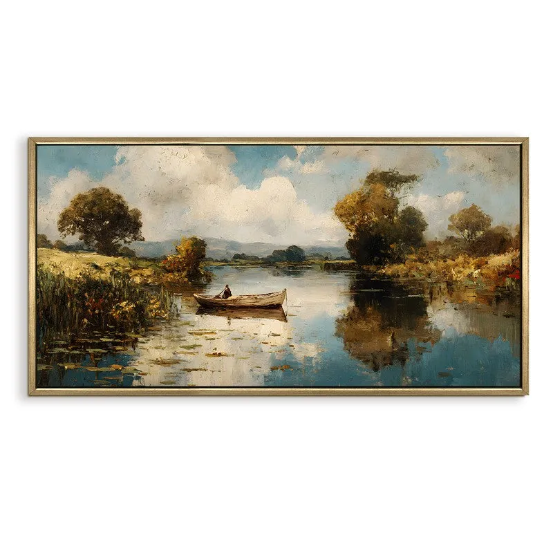 Dreamy Lake Horizon Wall Art media 4