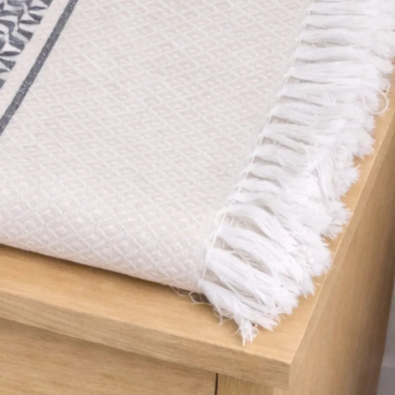 MosacStrip Cotton Bath Towel (Navy) - Set Of Two media 6