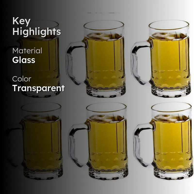 Rokyo Beer Mug (400 ML) -  Set Of Six media 2