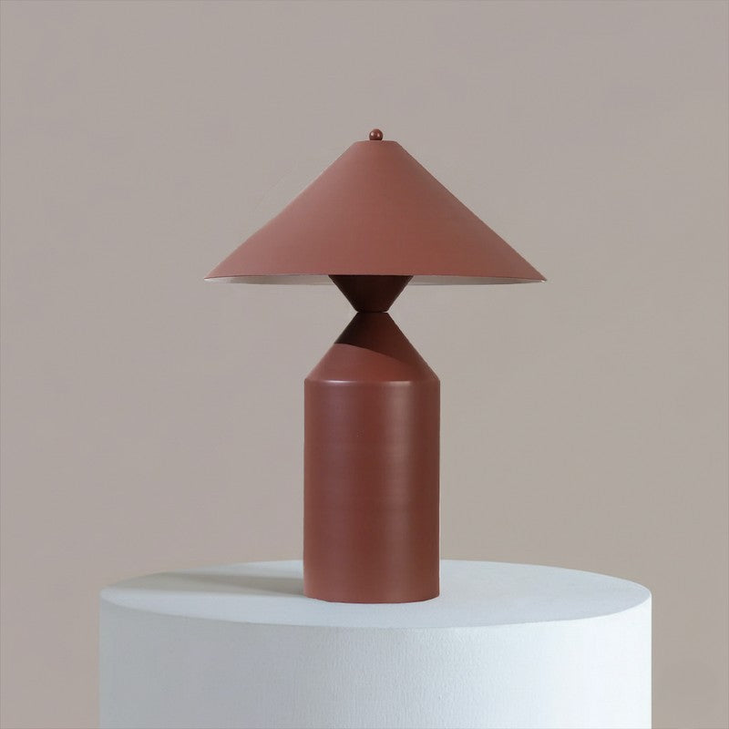 Fig Living Cone Casa Metal Table Lamp - Brown media 2