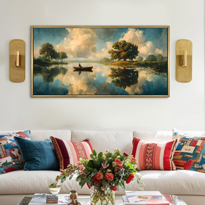 Tranquil Lake Reflection Wall Art