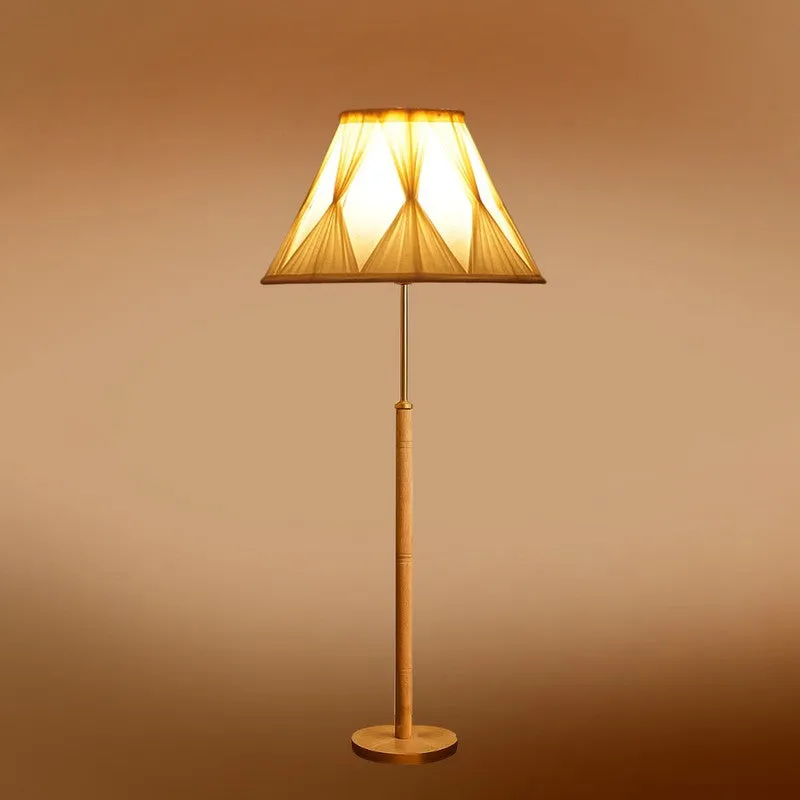 Luxe Arc Wooden Floor Lamp - White & Brown media 7