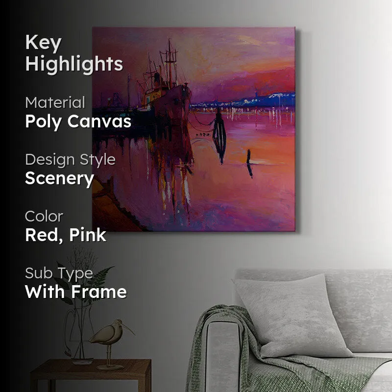 Twilight On The Sea Wall Painting media 2