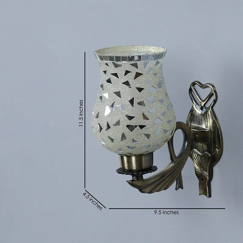 Asta Ziada Mosaic Glass & Metal Wall Lamp media 6