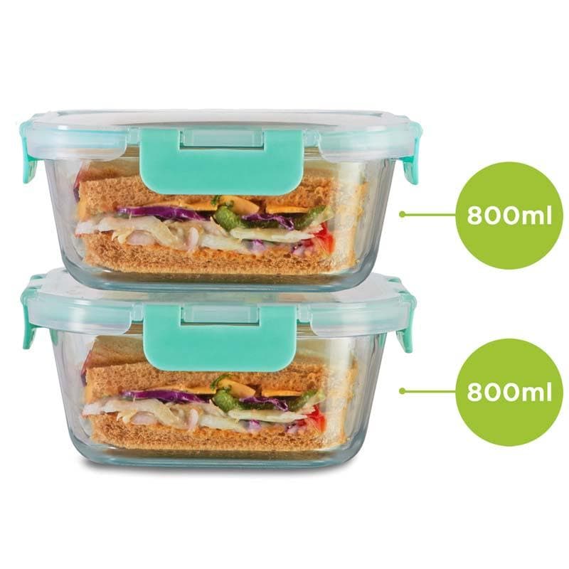 Crusade Square Glass Container - 800 ML media 5