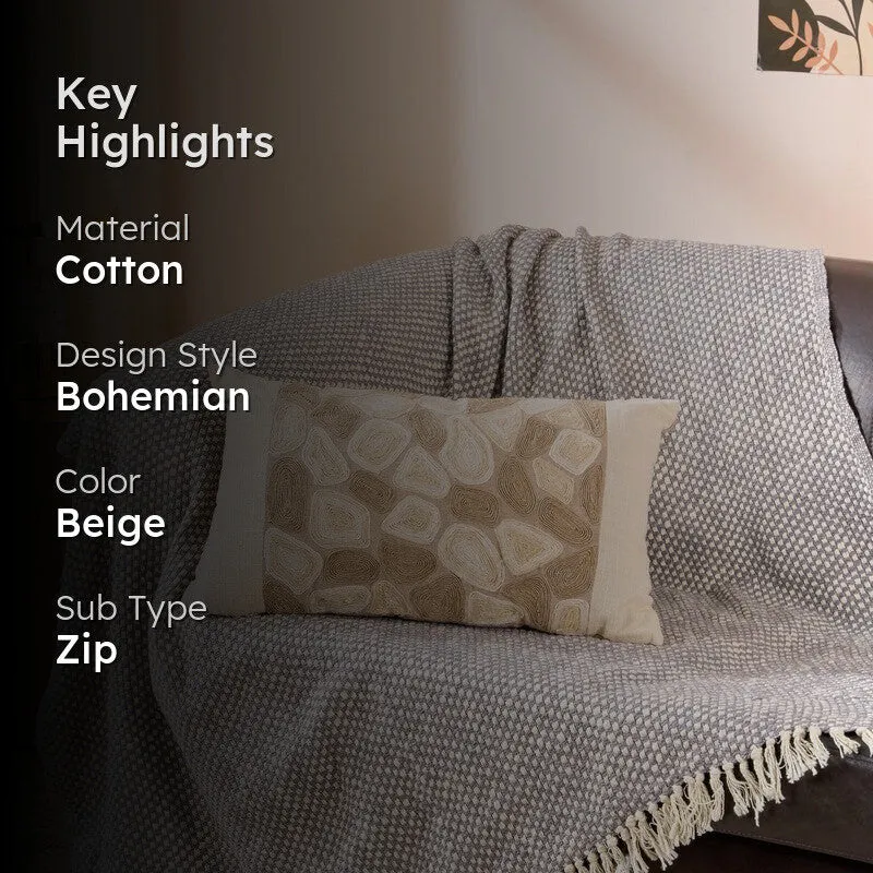 Textural Pebble Tufted Cotton Cushion media 2