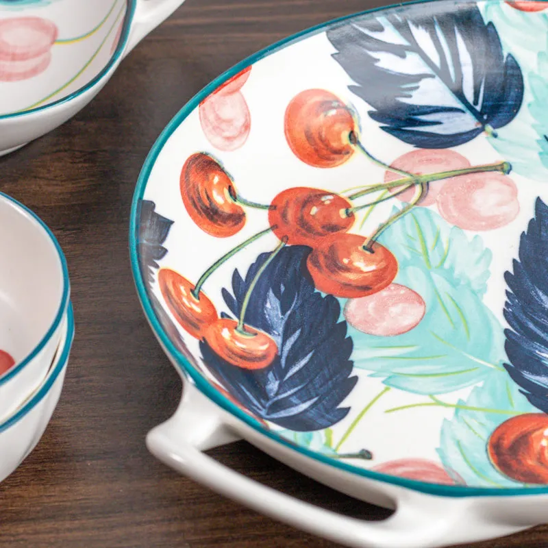 Floral Fest Porcelain Platter - Four Piece Set media 6
