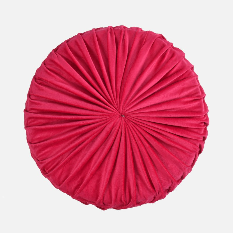 Velora Pink Engineered Wood Ottoman media 5