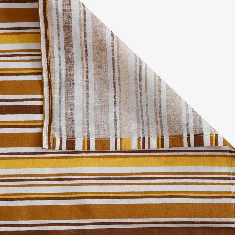 Swayam Floral Punch Cotton Bedsheet (Brown) - 160 TC media 3