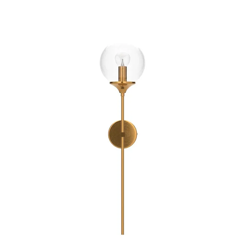 Elegant Orb Metal & Glass Wall Lamp media 3