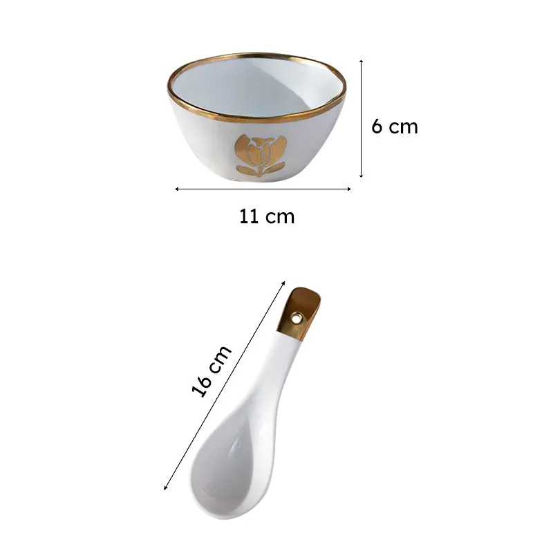 Lotus Bloom Serving Bowl Set - Twelve Piece Set media 8