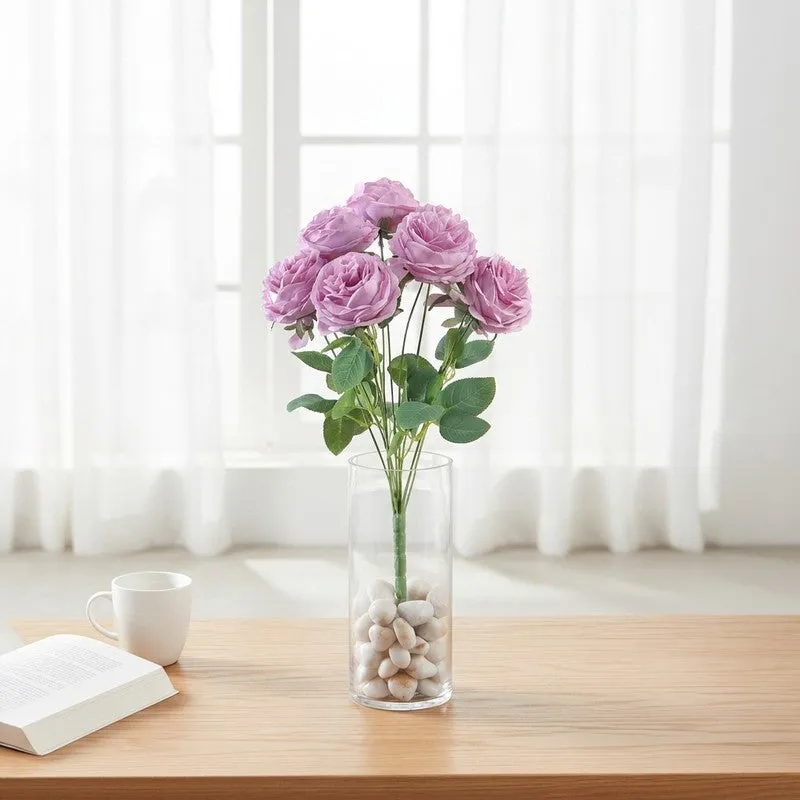 Petalisse Rose Fabric Artificial Flower - Pink media 1