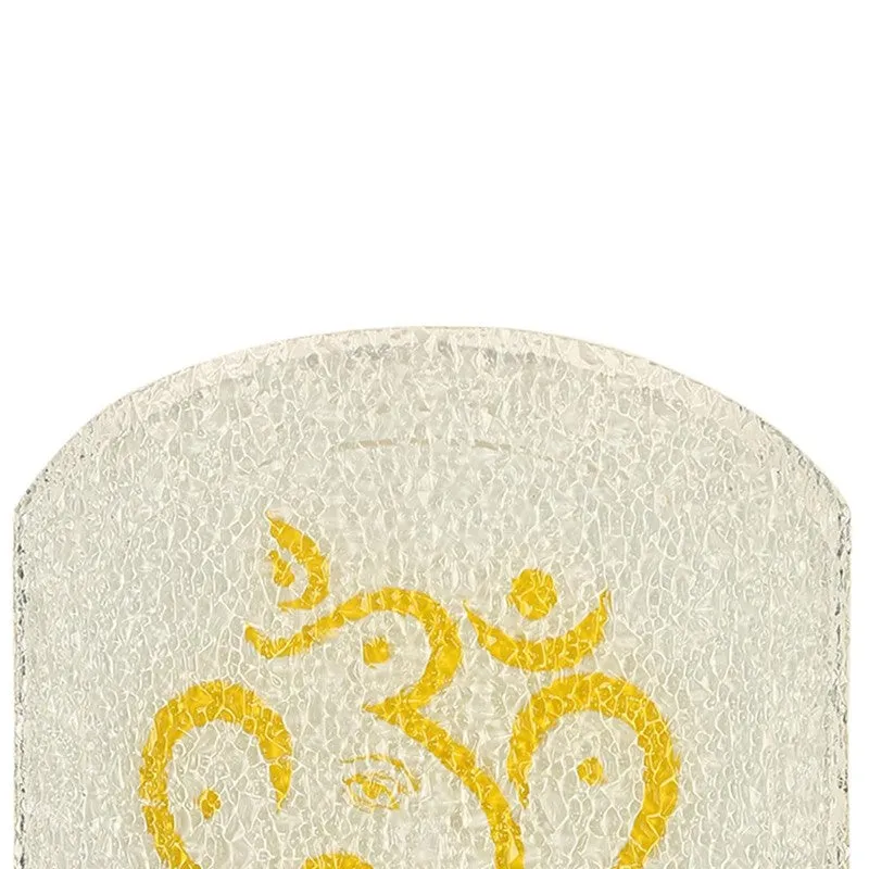 Divine Ganpati Glass Wall Lamp - White media 7