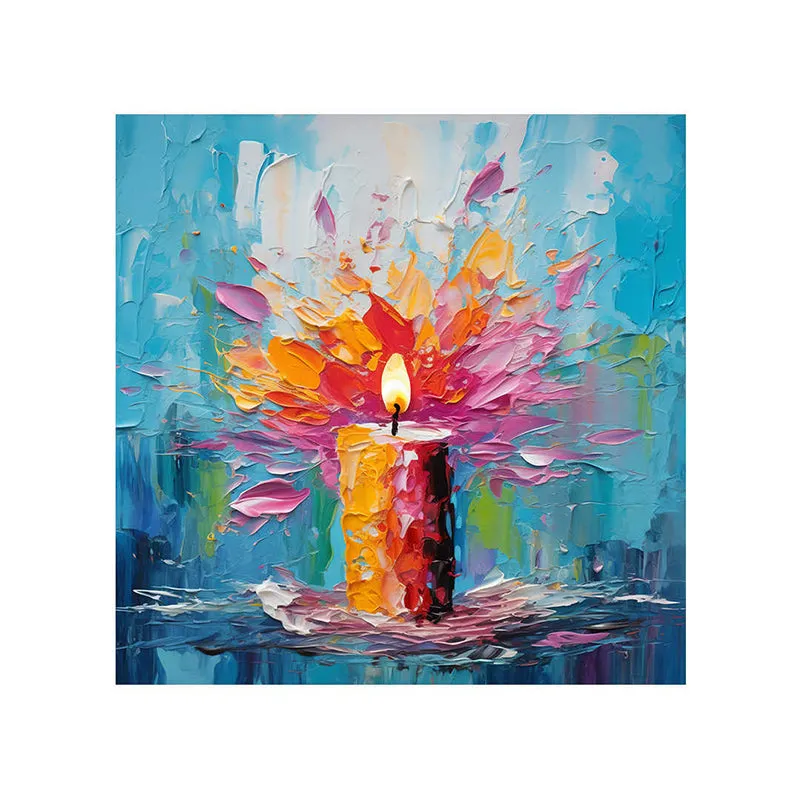 Candle Abstract Wall painting media 5