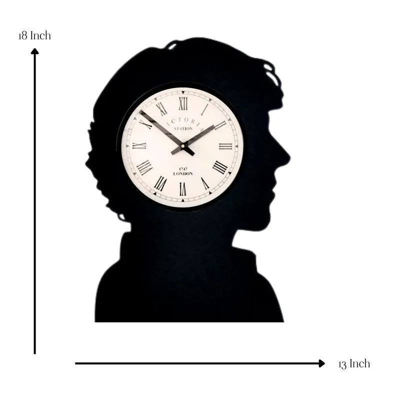 Shadowtime Steel Analog Wall Clock - Black media 7