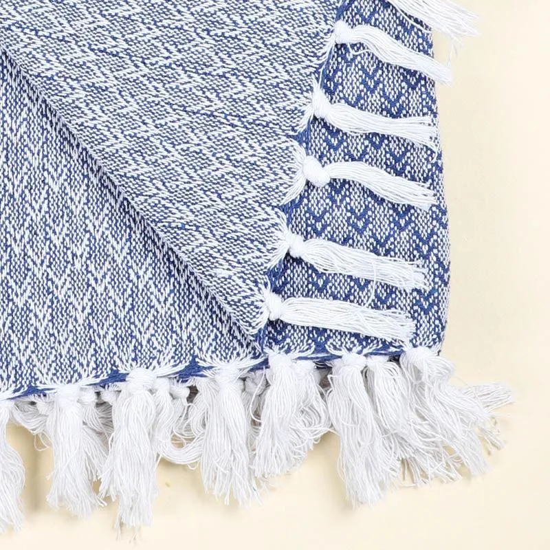 Azira Cotton Throw - Royal Blue media 5