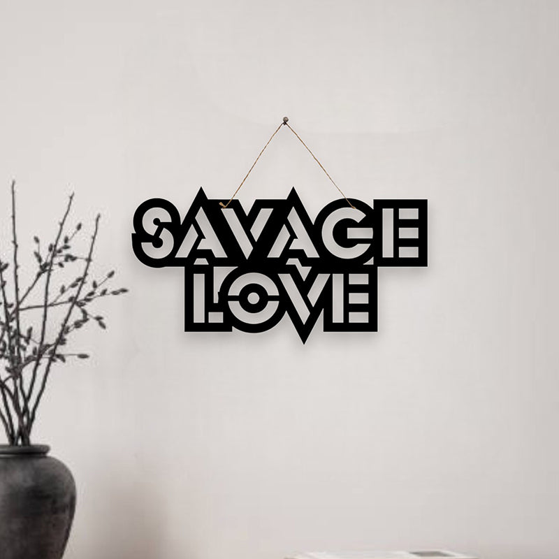 Savage Love Mild Steel Wall Accent
