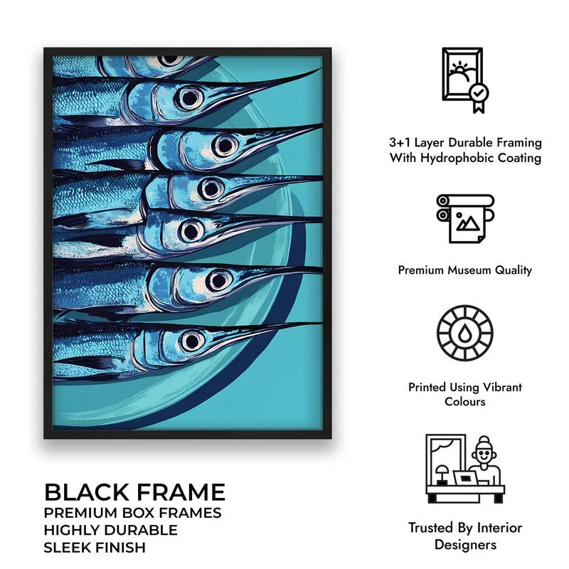 Costal Fiesta Archival Canvas Wall Art - Black media 10