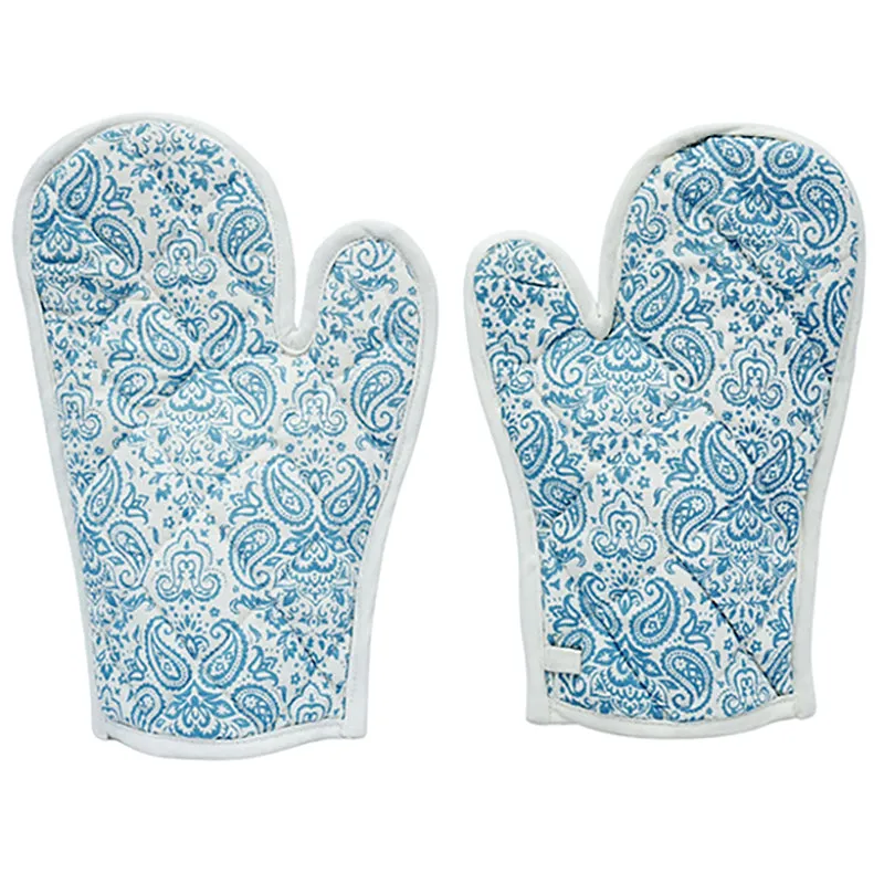 Swayam Tapsi Kitchen Gloves (Blue) - Set Of Two media 5