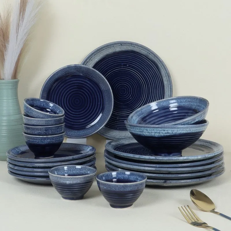 Rasoi Royale Dinner Set (Blue) - 20 Piece Set media 1