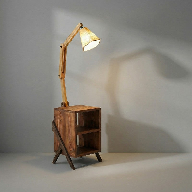 Fontaine Shelf Wooden Floor Lamp With Jute Shade media 7