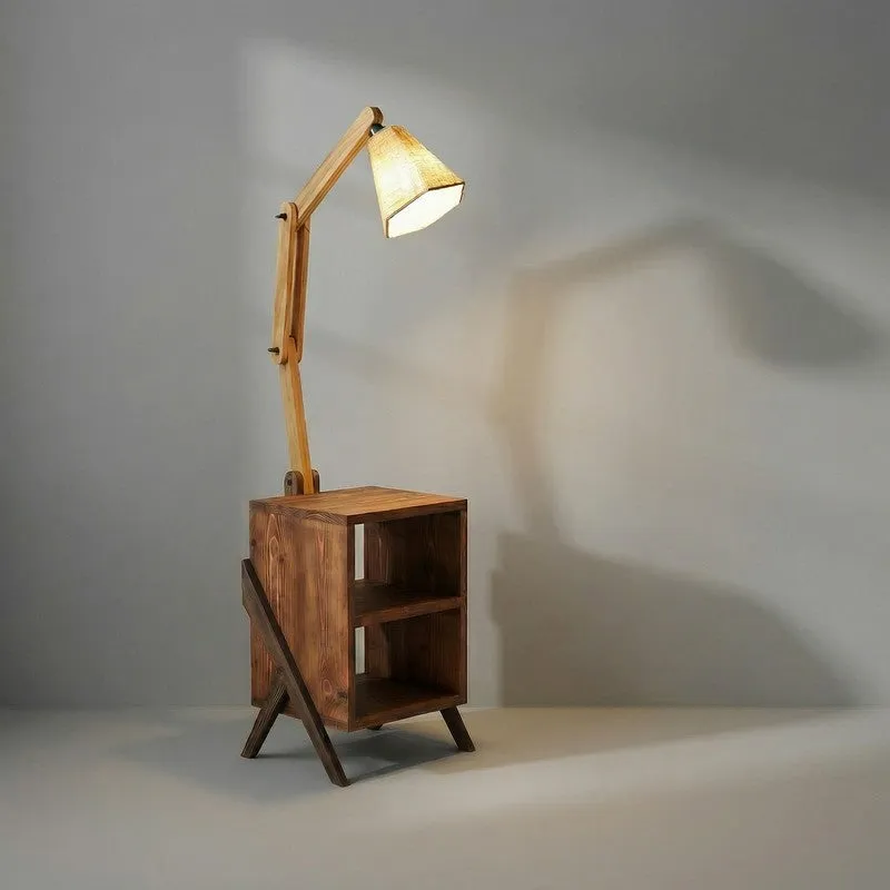 Fontaine Shelf Wooden Floor Lamp With Jute Shade media 7
