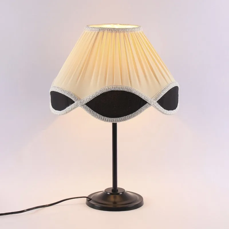 Flarewin Cotton Table Lamp With Iron Base - Ivory media 6