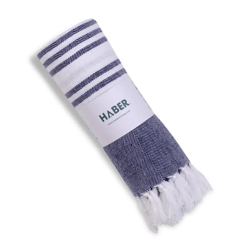 Striped Bliss Bath Towel - Blue media 4
