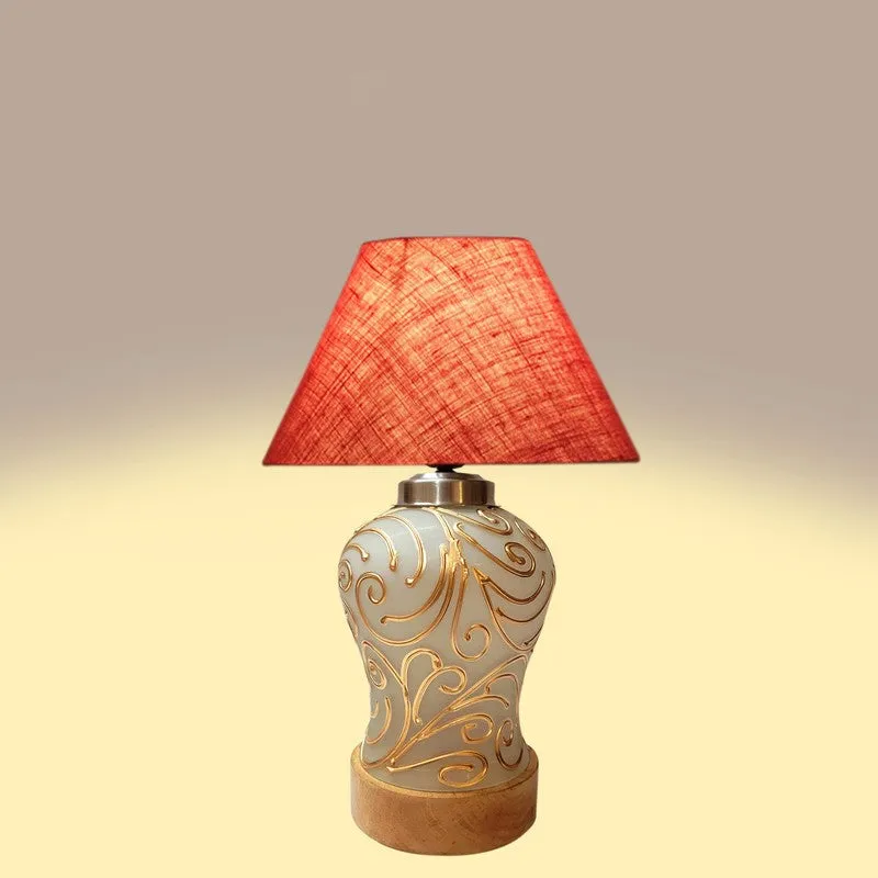 Lumithra Wooden Table Lamp - Pink media 6