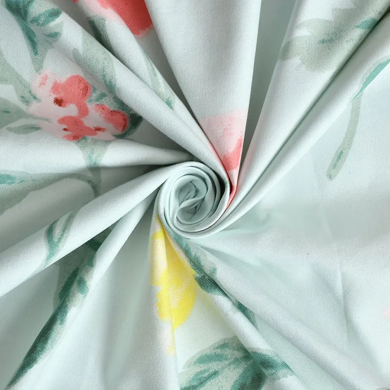Augustin Floral Microfiber Microfiber Bedsheet - 150 GSM media 4