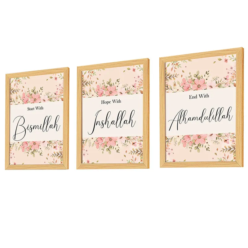 Bismillah Calligraphy Wall Art - Set Of Three media 5