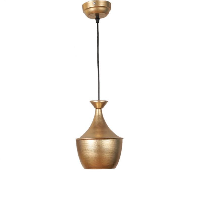 Dholak Shape Iron Ceiling Lamp media 3