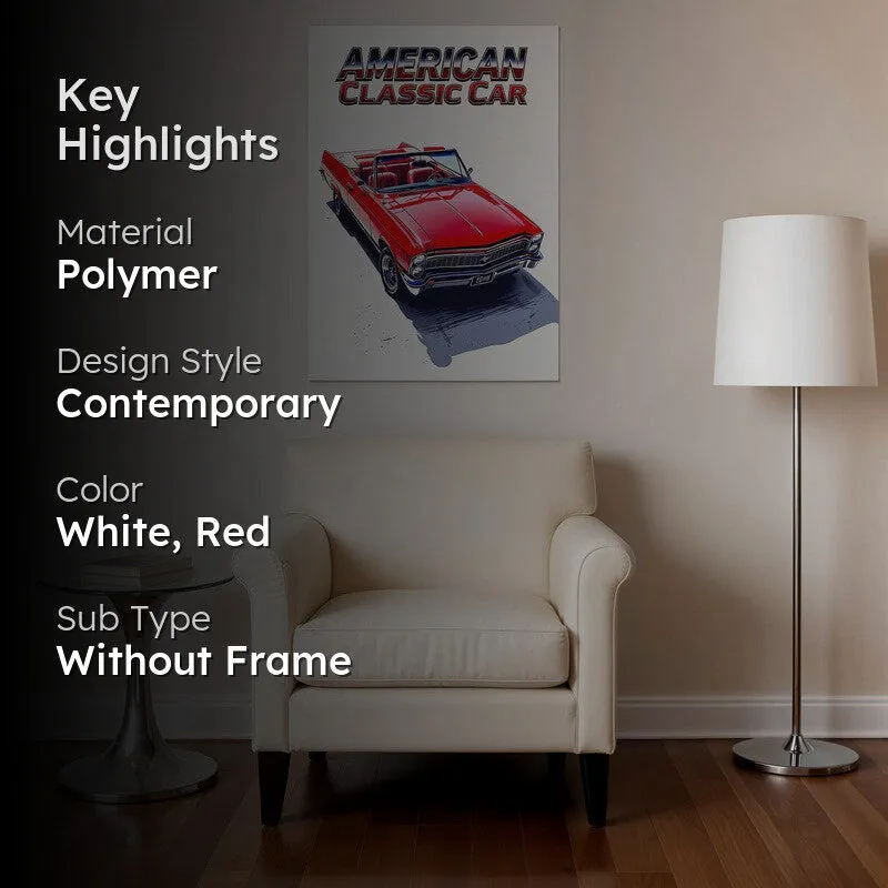 American Classic Car Wall Poster media 2
