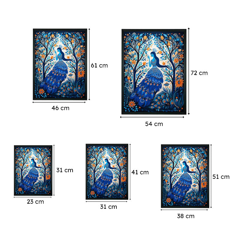 Divine Lady Peacock Canvas Wall Art media 9