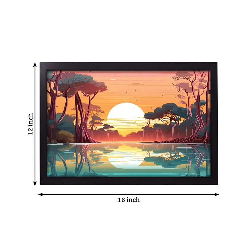 Dusk At Madagascar Wall Painting media 4