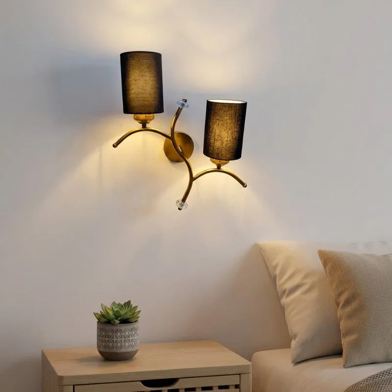 LumiBranch Dual Cotton Wall Lamp - Black media 1