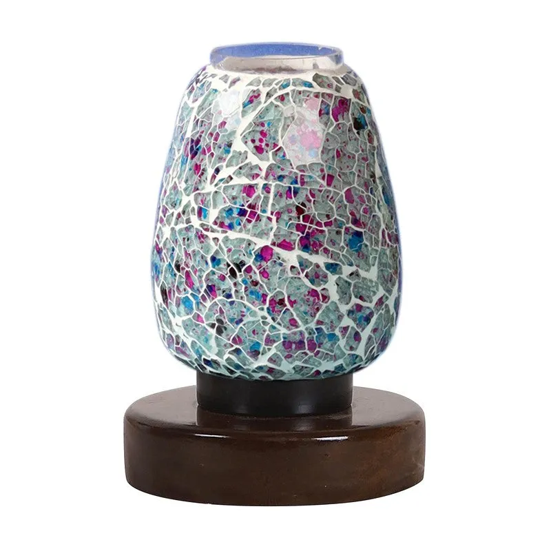 Aurylin Glass Table Lamp With Wooden Base - Multicolor media 5