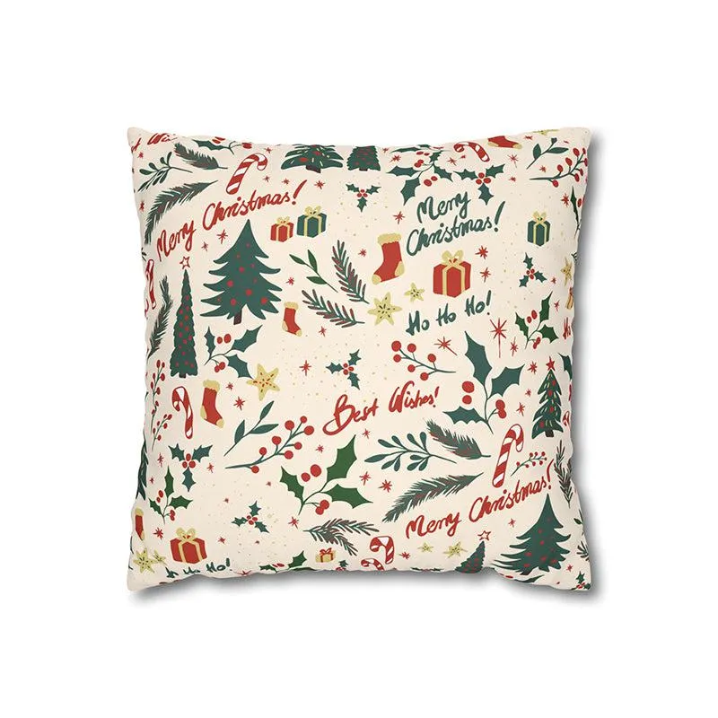 Winterberry Calm Velvet Christmas Cushion Cover media 5