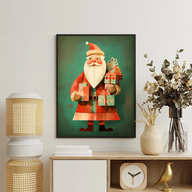 Santa Surprise Canvas Wall Art media 3