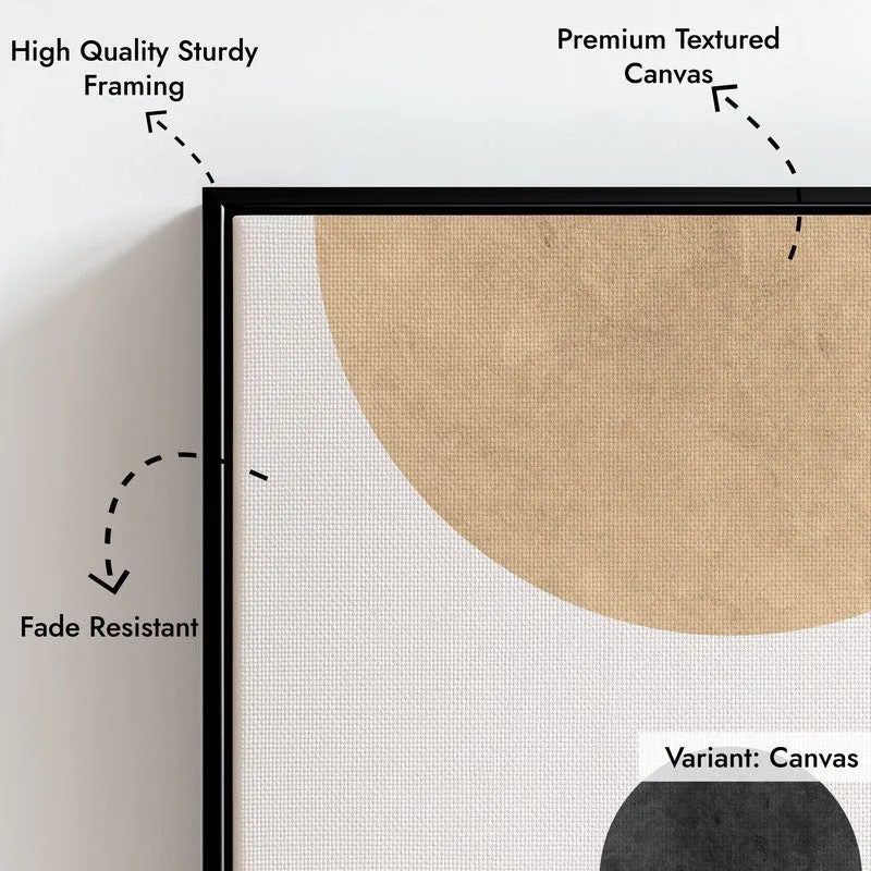 Abstract Equilibrium Canvas Wall Painting With Black Frame media 5