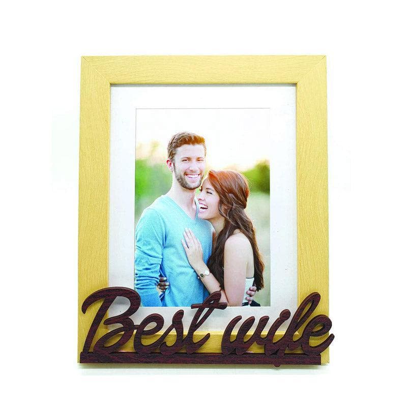 Best Wife Table Photo Frame - Beige media 3