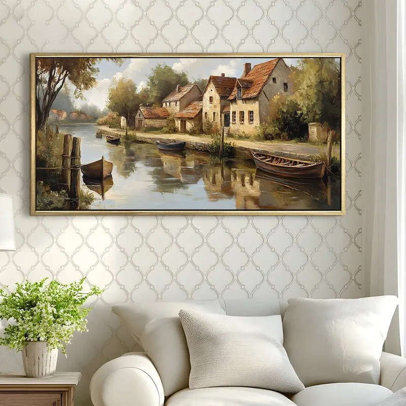 Gentle Passage Canvas Wall Painting With Frame media 4