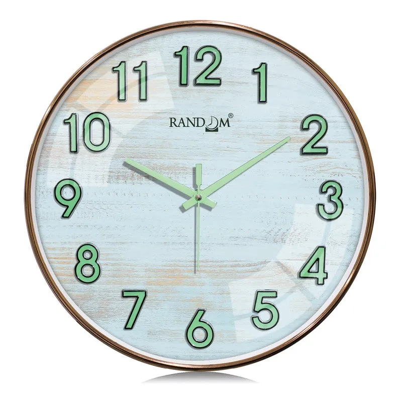 Aelora Round Modern Plastic Wall Clock - White media 3