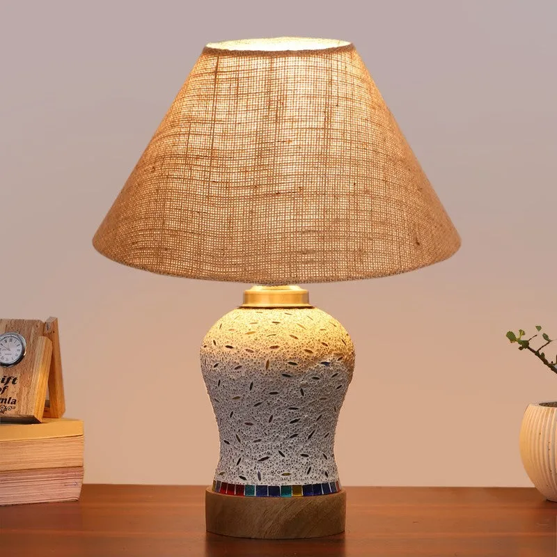 Silvra Wooden Table Lamp - Multicolor media 3