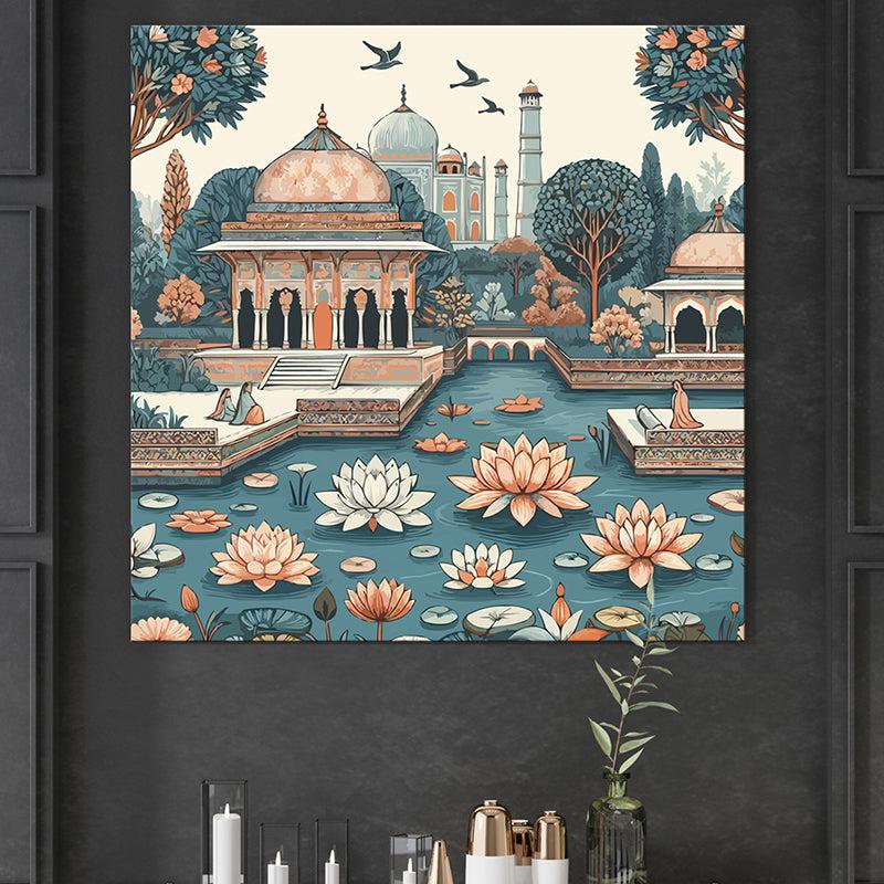 Mughal Artistic Mahal Wall Painting