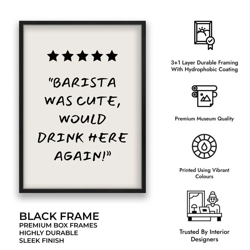 Barista Aura Archival Canvas Wall Art - Black media 10